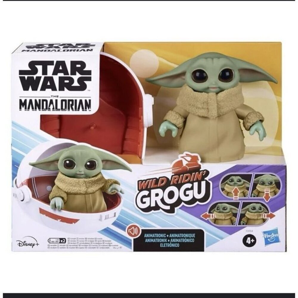 STAR WARS Wild Ridin' Grogu, The Yoda Animatronic Toy, 25 Sounds EUC